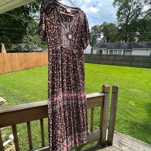 Black maxi dress Large